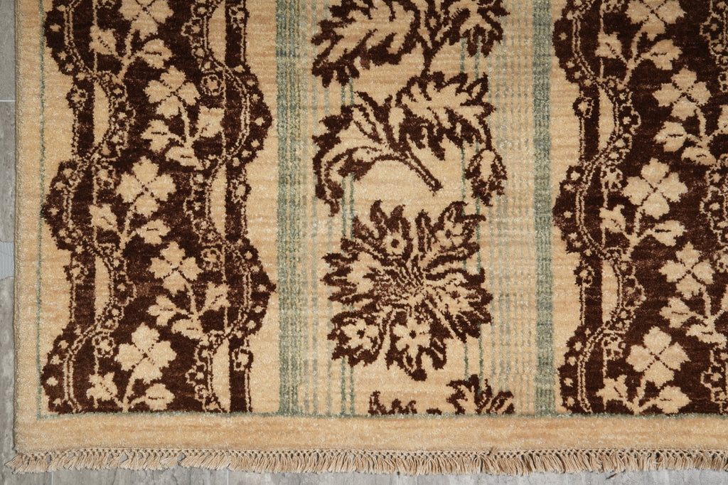 6 x 9 Hand-Knotted Transitional Wool Rug Modern Carpet #PIX-15203