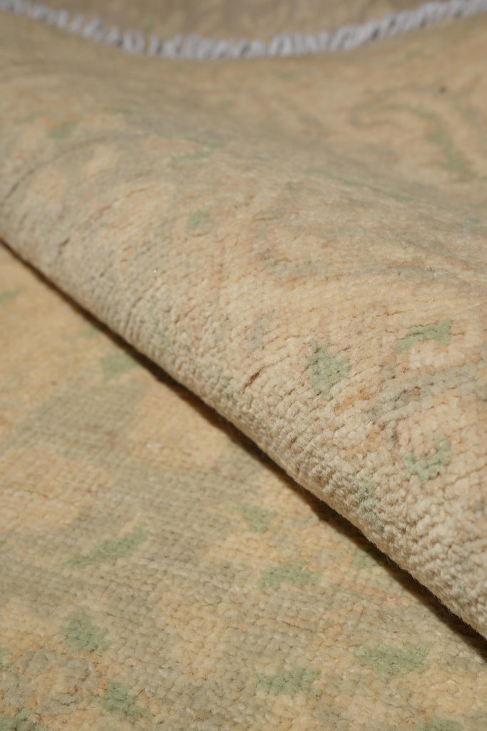 2.7 x 17.8 Feet Long Runner Natural Wool Pale Pastels Neutrals #F-4226
