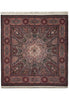 Load image into Gallery viewer, 7 x 7 Black Minnici DOM Design SQUARE Rug 16013
