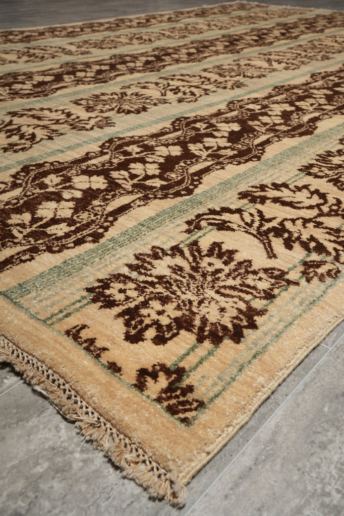 6 x 9 Hand-Knotted Transitional Wool Rug Modern Carpet #PIX-15203