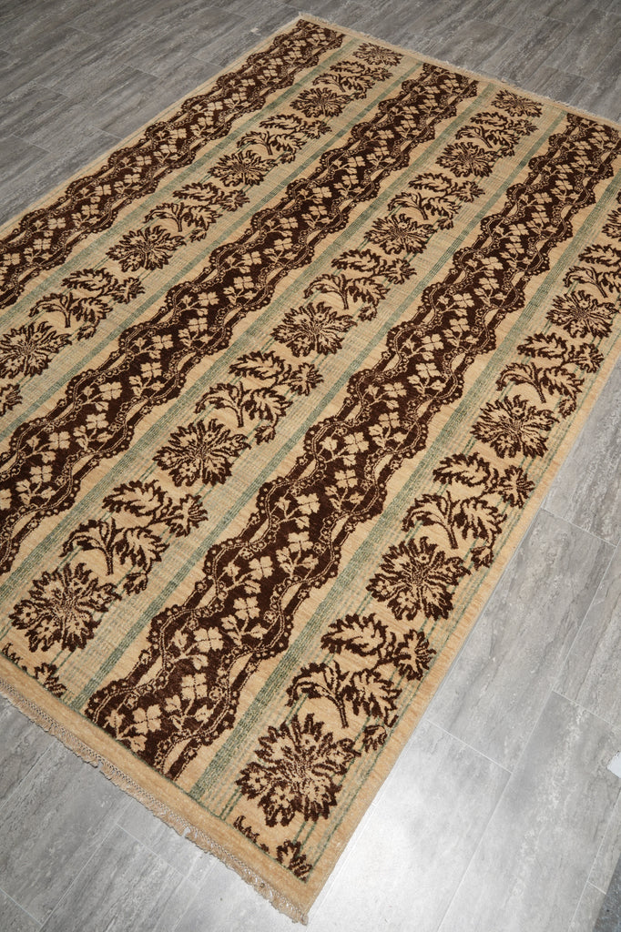 6 x 9 Hand-Knotted Transitional Wool Rug Modern Carpet #PIX-15203