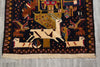Load image into Gallery viewer, 3.9 x 6.8 Pictorial Animals Tribal Afghan Rug #S10-595