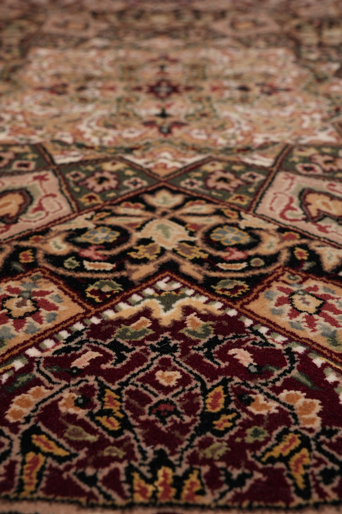 5 x 5 Feet Round Quality Handmade Wool and Silk Rug Dom #F-4503
