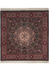Load image into Gallery viewer, 6 x 6 Black Minnici Design Rug 16012