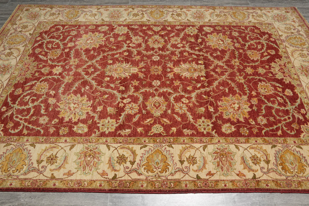 6 x 9 Beautiful Quality Hand-Knotted Chobi Peshawar Rug #B-74026