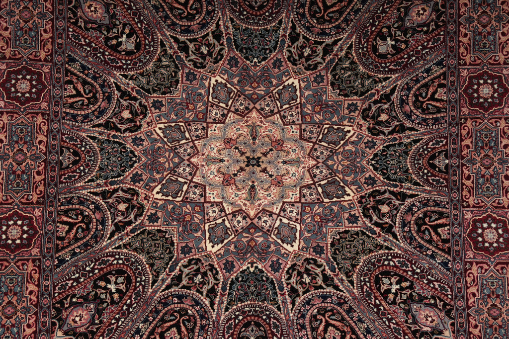 6 x 6 Black Minnici Design Rug 16012