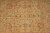 Load image into Gallery viewer, 6 x 9 Gold Warm Rustic Red Quality Hand-Knotted Chobi Peshawar Rug Naural Wool #B-71419