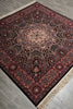 Load image into Gallery viewer, 6 x 6 Black Minnici Design Rug 16012