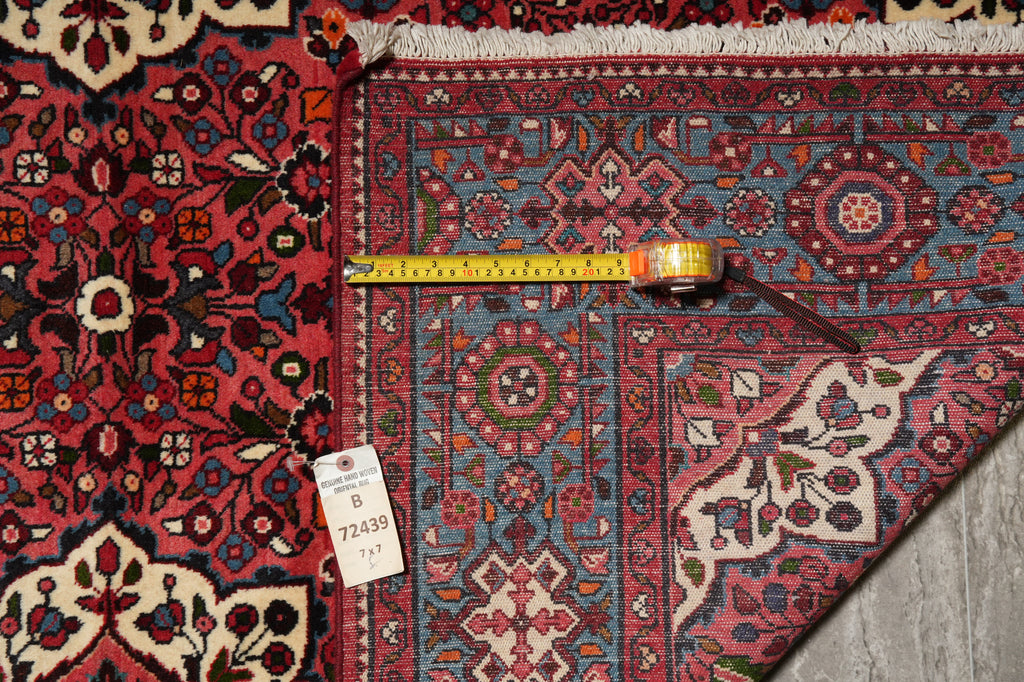 7 x 7 Square Fine Persian Nahavand Rug 72439
