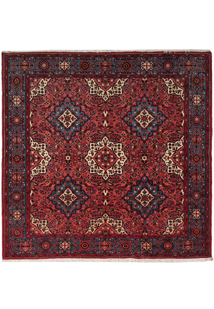 7 x 7 Square Fine Persian Nahavand Rug 72439
