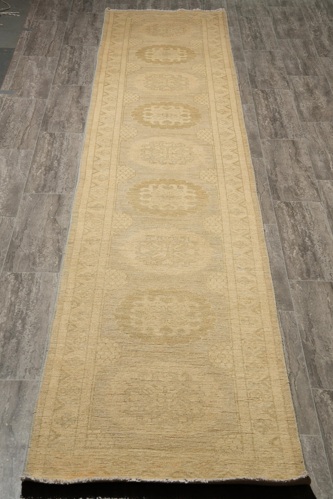 2.5 x 13.8 Runner Chotan Neutral pastels Natural Wool #F-4228