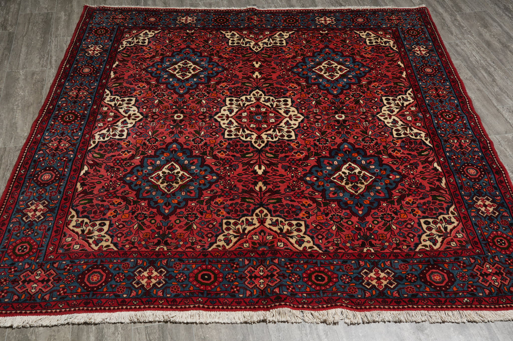7 x 7 Square Fine Persian Nahavand Rug 72439