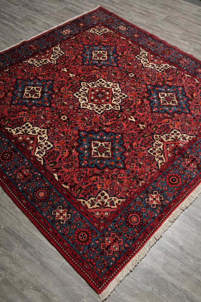 7 x 7 Square Fine Persian Nahavand Rug 72439