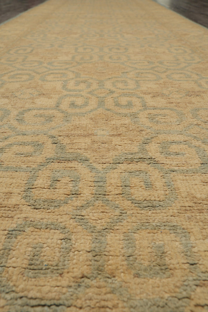 2.8 x 10 Runner Chobi Peshawar Pastels Neutrals Transitional Modern #F-4229