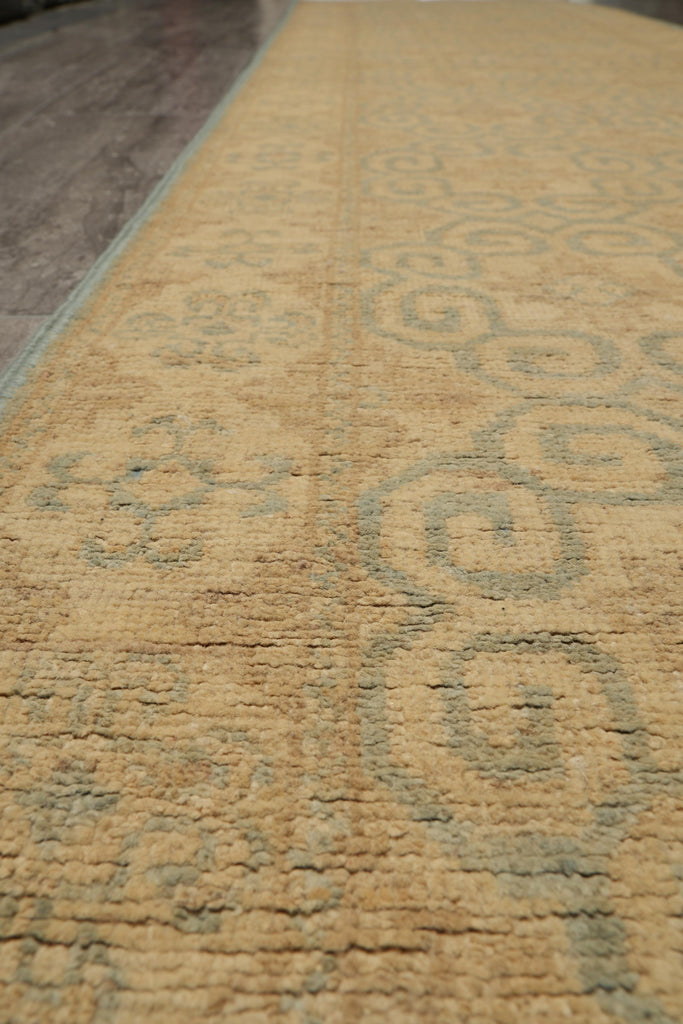 2.8 x 10 Runner Chobi Peshawar Pastels Neutrals Transitional Modern #F-4229