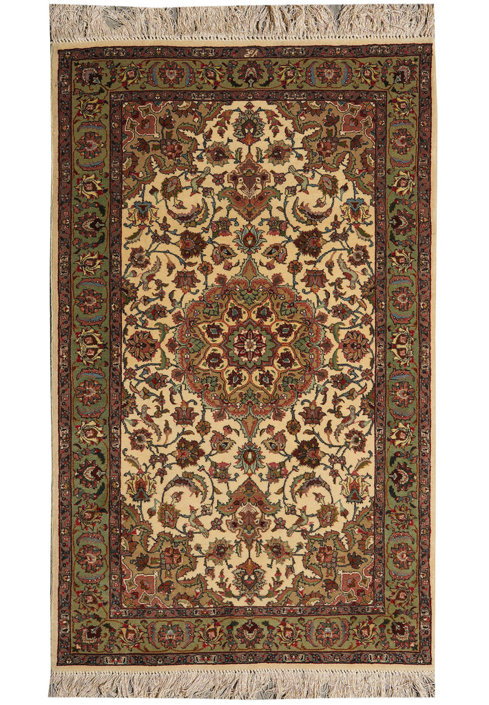 3 x 4.10Authentic Persian Tabriz Rug Fine Quality 400 KPSI