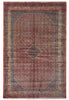 Load image into Gallery viewer, 7' x 10' Coral Red Fine Persian Kord Lilihan Bijar Rug 72757