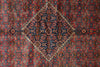 Load image into Gallery viewer, 7' x 10' Coral Red Fine Persian Kord Lilihan Bijar Rug 72757
