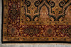 Load image into Gallery viewer, 5.9 x 8.9 Quality Hand-Knotted Jaipour Rug Black Burgundy Lustrous Natural Wool #PIX-6798
