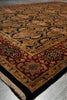 Load image into Gallery viewer, 5.9 x 8.9 Quality Hand-Knotted Jaipour Rug Black Burgundy Lustrous Natural Wool #PIX-6798