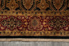 Load image into Gallery viewer, 5.9 x 8.9 Quality Hand-Knotted Jaipour Rug Black Burgundy Lustrous Natural Wool #PIX-6798