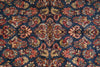 Load image into Gallery viewer, 7' x 10'5"” Navy Blue Fine Wool Dense Weave Persian Sarouk Rug 72743