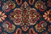 Load image into Gallery viewer, 7' x 10'5"” Navy Blue Fine Wool Dense Weave Persian Sarouk Rug 72743