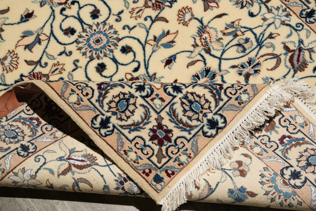 3.4 x 4.8 Fiine Quality Persian Nain Rug Quality 9 LA 400 KPSI #F-4231