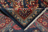 Load image into Gallery viewer, 7' x 10'5"” Navy Blue Fine Wool Dense Weave Persian Sarouk Rug 72743