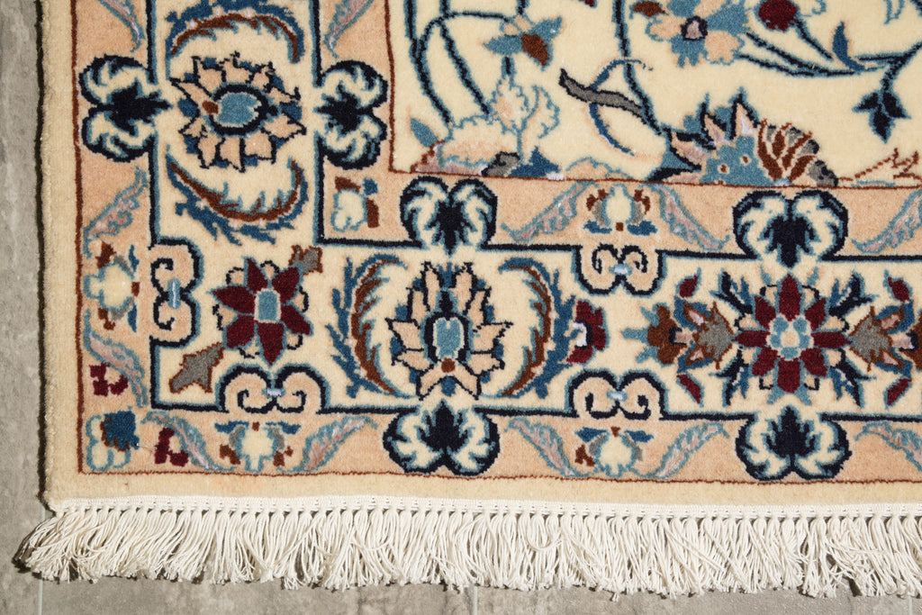 3.4 x 4.8 Fiine Quality Persian Nain Rug Quality 9 LA 400 KPSI #F-4231