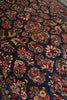 Load image into Gallery viewer, 7' x 10'5"” Navy Blue Fine Wool Dense Weave Persian Sarouk Rug 72743