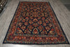 Load image into Gallery viewer, 7' x 10'5"” Navy Blue Fine Wool Dense Weave Persian Sarouk Rug 72743