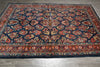 Load image into Gallery viewer, 7' x 10'5"” Navy Blue Fine Wool Dense Weave Persian Sarouk Rug 72743
