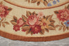 Load image into Gallery viewer, 6 x 6 Feet Round Needle Point Tapestry Rug French Floral #F-4505