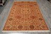 Load image into Gallery viewer, 6 x 9 Hand-Knotted Pakistani Antique Style Wool Area Rug Beige Gold Rust #PIX-18852
