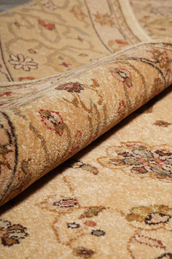 8 x 10 High Quality Agra Rug Handmade Natural Wool #PIX-17523