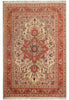 Load image into Gallery viewer, 3.6 x 4.11 Authentic Persian Tabriz Rug Fine quality 400 KPSI Geometric