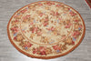 Load image into Gallery viewer, 6 x 6 Feet Round Needle Point Tapestry Rug French Floral #F-4505