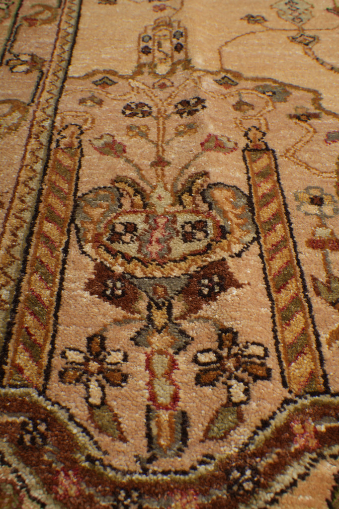 8 x 10 High Quality Agra Rug Handmade Natural Wool #PIX-17523