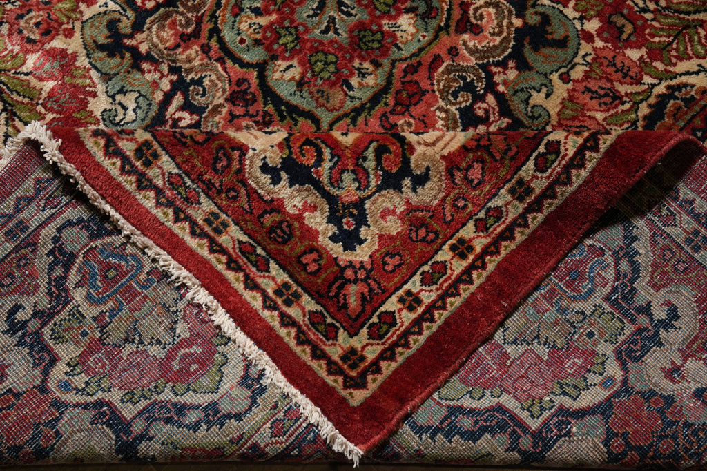 13 x 19 Persian Sarouk Kerman Rug Open Field 1960's Iran #F-4506