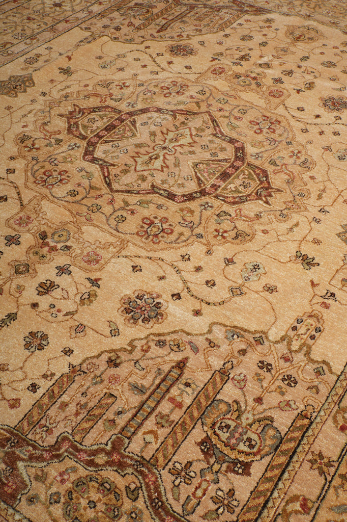 8 x 10 High Quality Agra Rug Handmade Natural Wool #PIX-17523