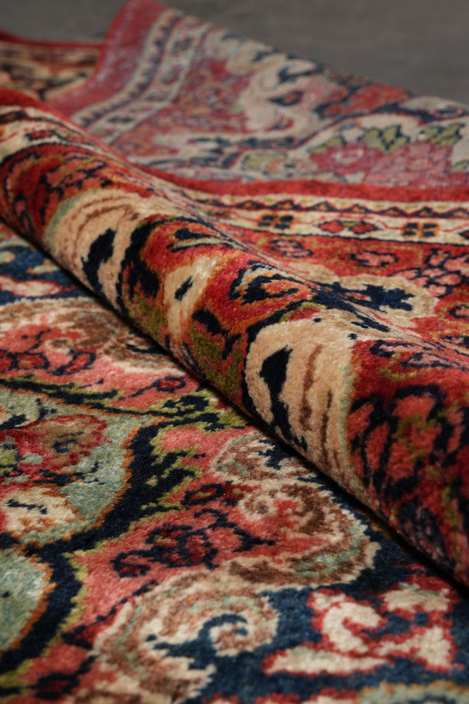 13 x 19 Persian Sarouk Kerman Rug Open Field 1960's Iran #F-4506