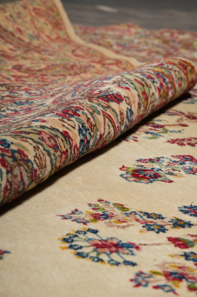 9.8 x 14 Authentic Semi-Antique Persian Kerman Rug Estate Carpet #F-3181