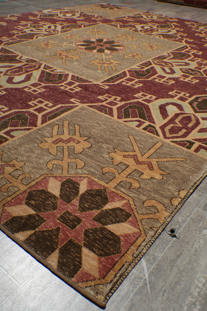 7.8 x 9.9 Burgundy Mamlook Rug #PIX-19746
