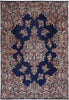 Load image into Gallery viewer, 9.8 x 13.5  Persian Kerman Rug Blue