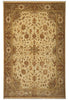 Load image into Gallery viewer, 6 x 9 Beige, Green Hand-Knotted Agra Rug #PIX-15573