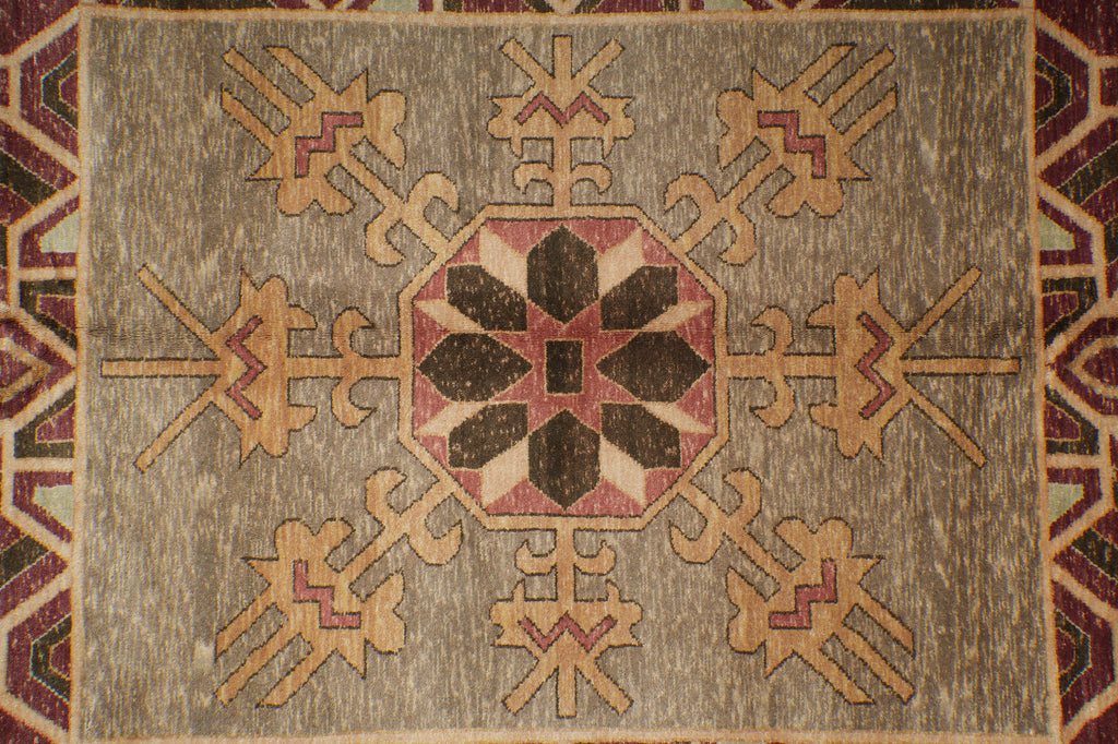 7.8 x 9.9 Burgundy Mamlook Rug #PIX-19746