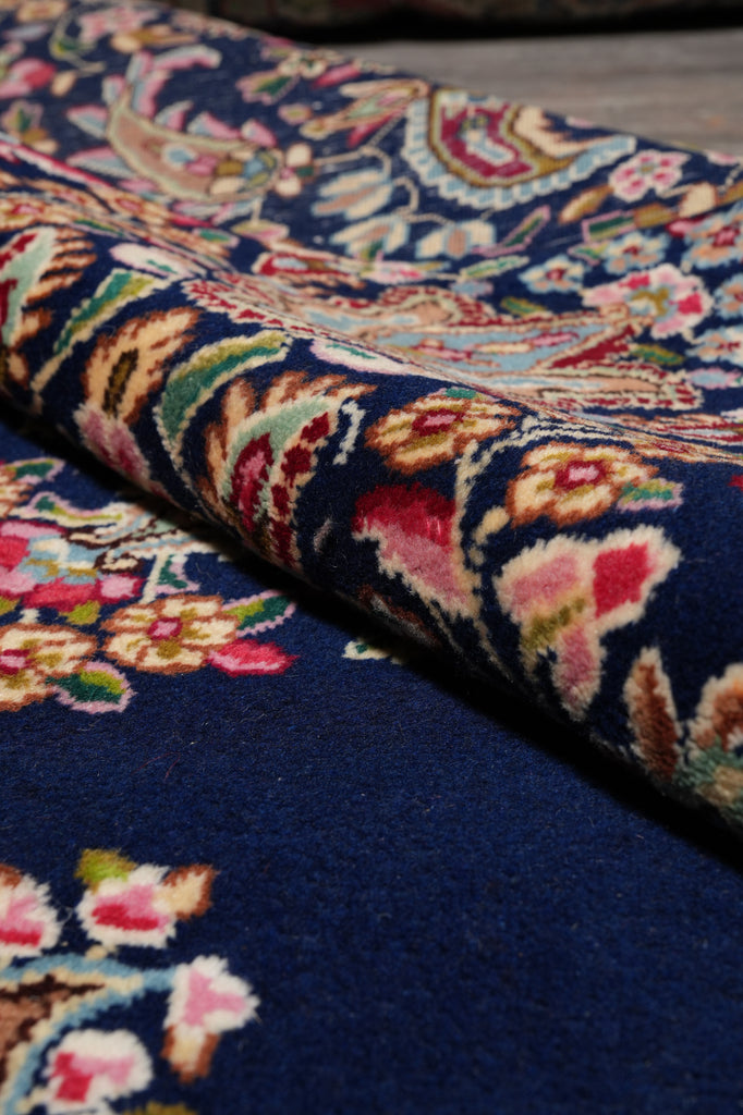 9.8 x 13.5 Persian Kerman Rug Blue #F-4507