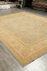 Load image into Gallery viewer, 8.10 x 12 Chobi Peshawar handmade Rug Neutral Green Gold #F-4233