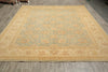 Load image into Gallery viewer, 8.10 x 12 Chobi Peshawar handmade Rug Neutral Green Gold #F-4233